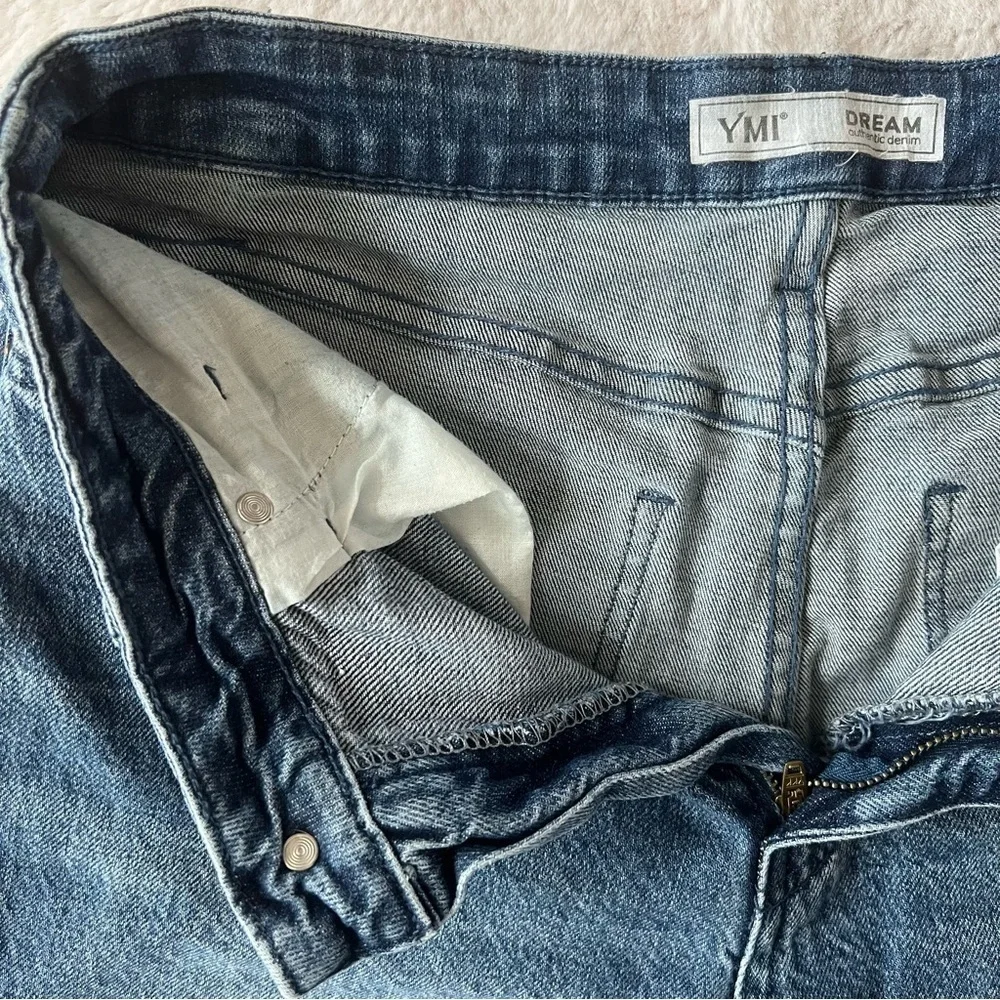 Cropped ankle flare jeans